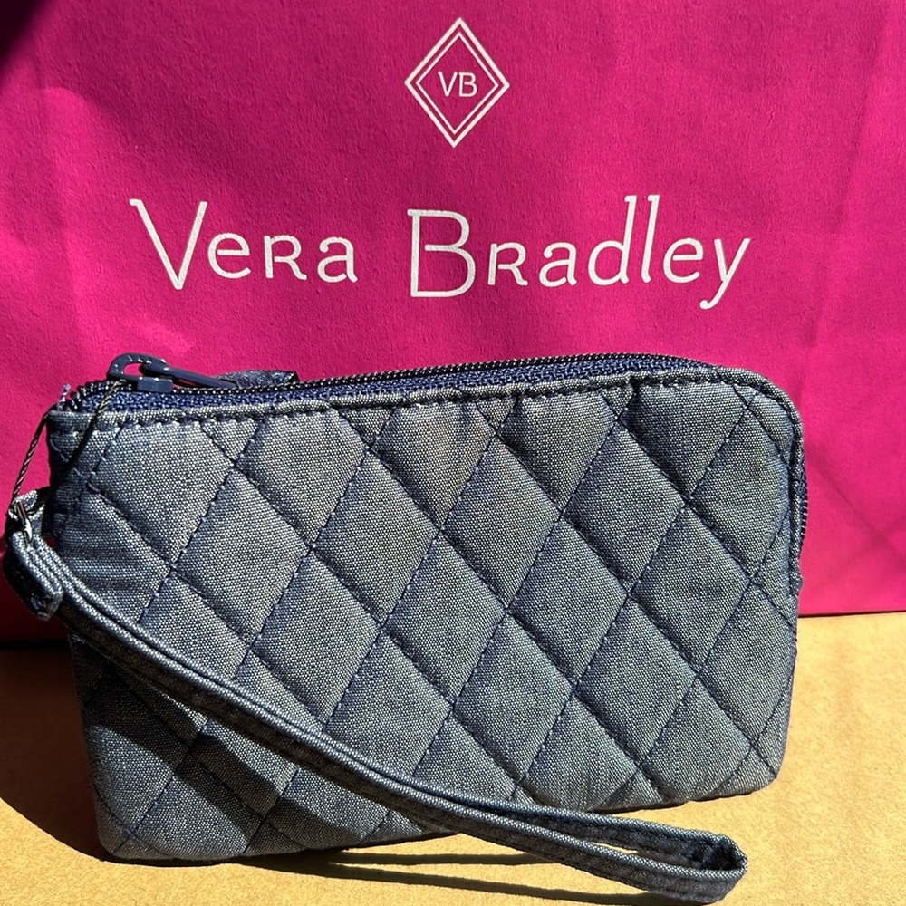 SALE Vera  Bradley RFID Zip Top ID Case Wristlet NWT